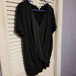 Draped criss-cross top